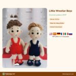 Little Wrestler Boys crochet pattern