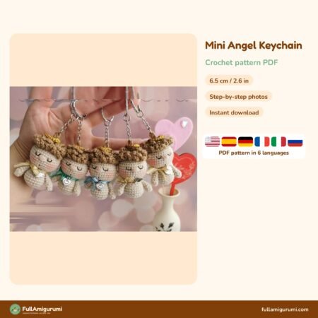 Mini Angel Keychain crochet pattern