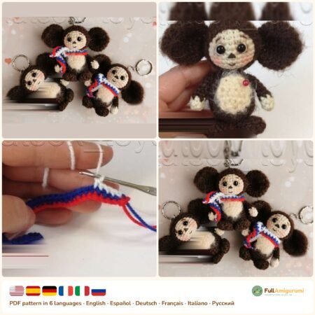 Big Eared Fluffy Friend crochet pattern