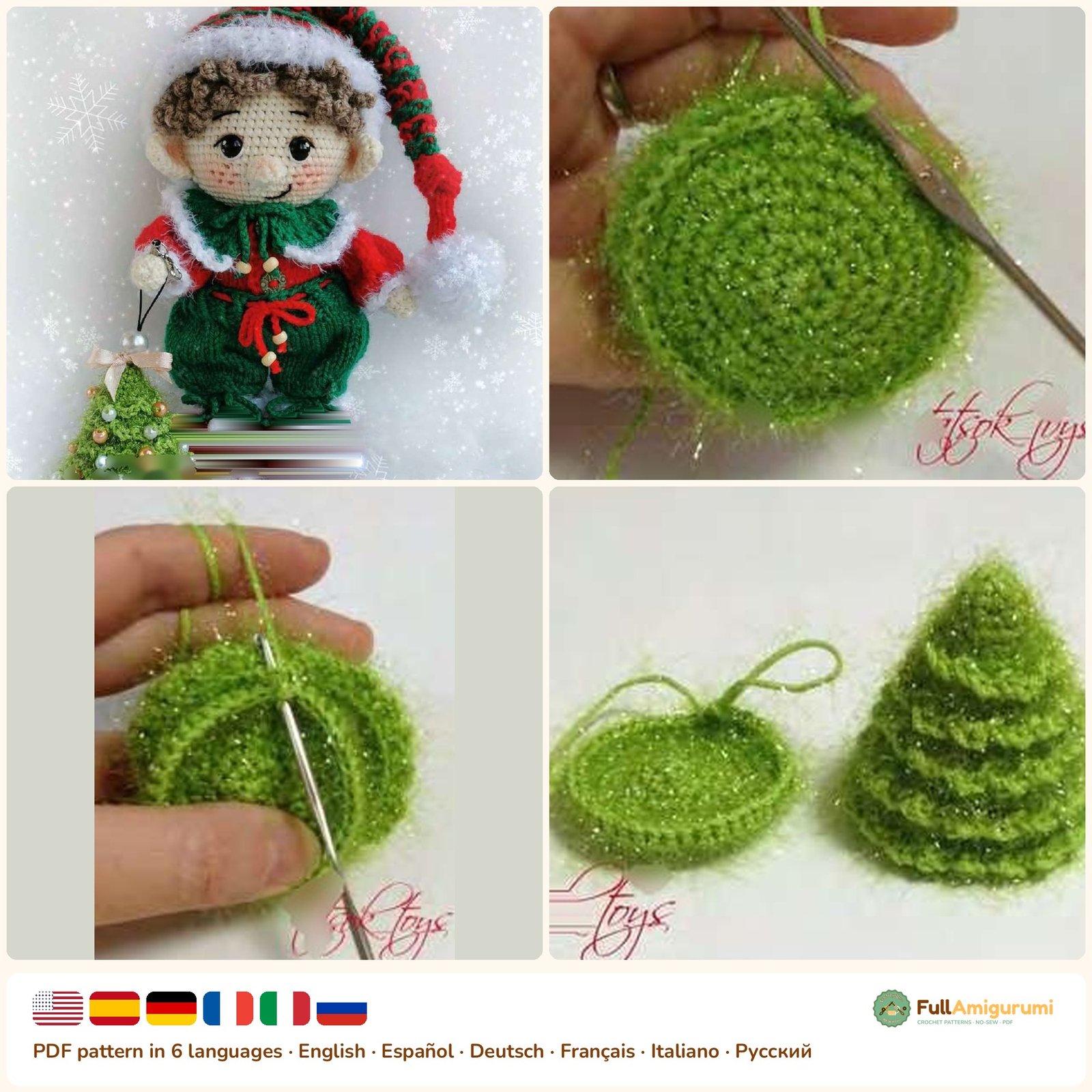 Christmas Elf Doll - FullAmigurumi Christmas Elf Doll crochet pattern