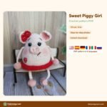 Sweet Piggy Girl crochet pattern