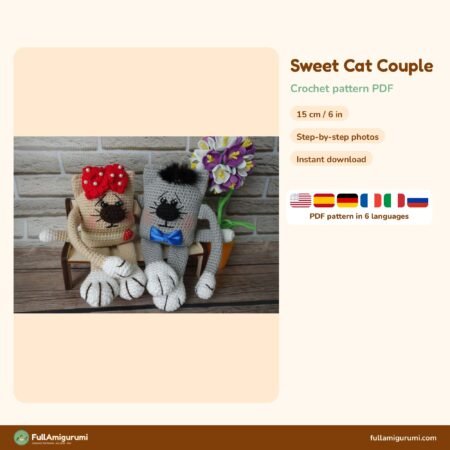 Sweet Cat Couple crochet pattern