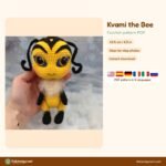 Kvami the Bee crochet pattern