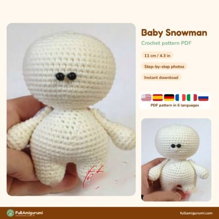Baby Snowman crochet pattern