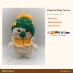 Cheerful Baby Cactus crochet pattern