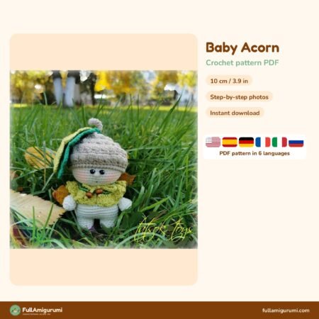 Baby Acorn crochet pattern