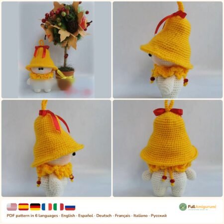 Little Bellflower Girl crochet pattern