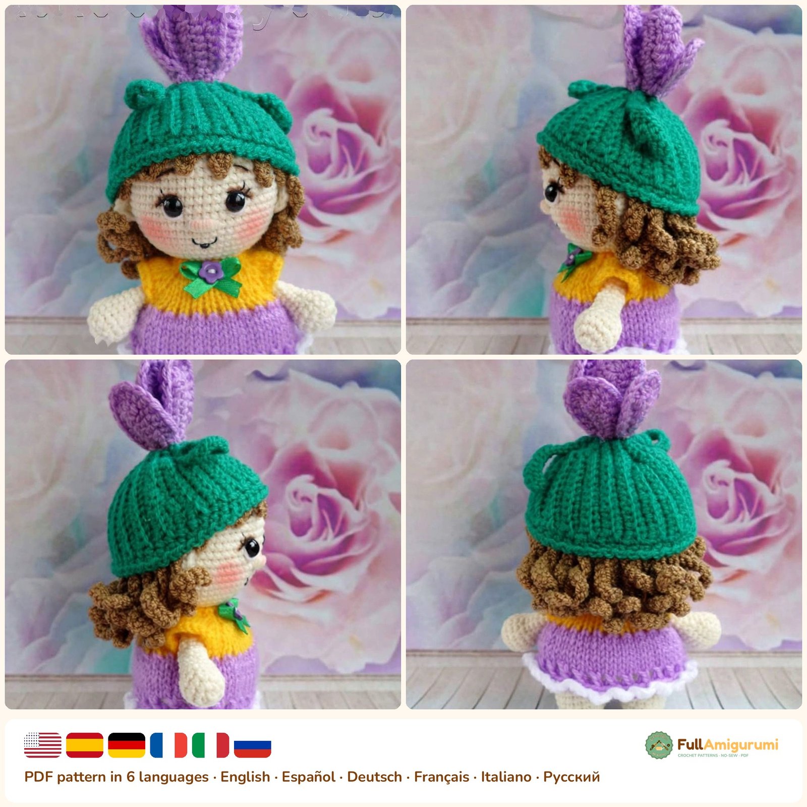 Baby Crocus Girl - FullAmigurumi Baby Crocus Girl crochet pattern