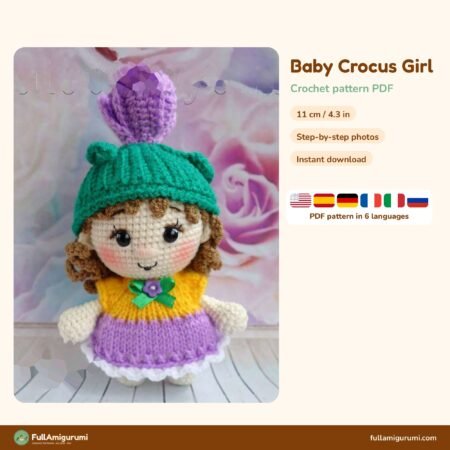 Baby Crocus Girl crochet pattern