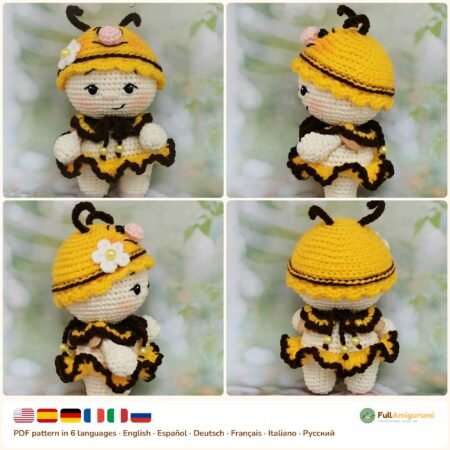 Bee Baby Doll crochet pattern