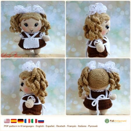 Schoolgirl Baby Doll crochet pattern