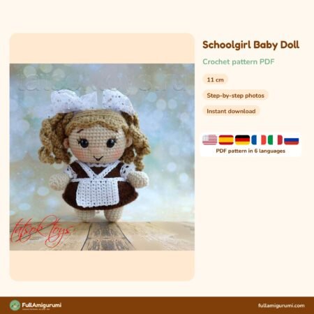 Schoolgirl Baby Doll crochet pattern