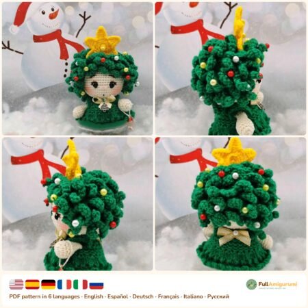Christmas Tree Baby Doll crochet pattern
