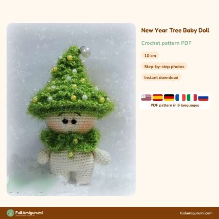 New Year Tree Baby Doll crochet pattern
