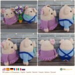 Mini Pigs Dasha Arkasha crochet pattern