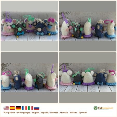 Little Baby Mice crochet pattern