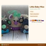 Little Baby Mice crochet pattern