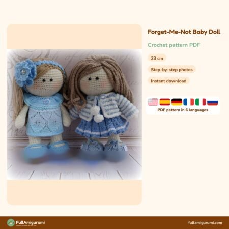 Forget Me Not Baby Doll crochet pattern