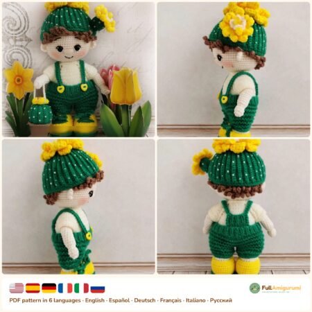 Flowering Cactus Baby Doll crochet pattern