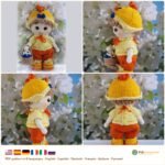 Chick Costume Baby Doll crochet pattern