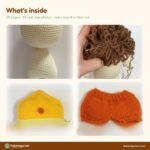 Chick Costume Baby Doll crochet pattern