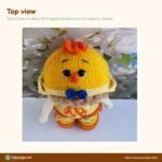 Chick Costume Baby Doll crochet pattern