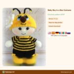 Baby Boy Bee Costume crochet pattern