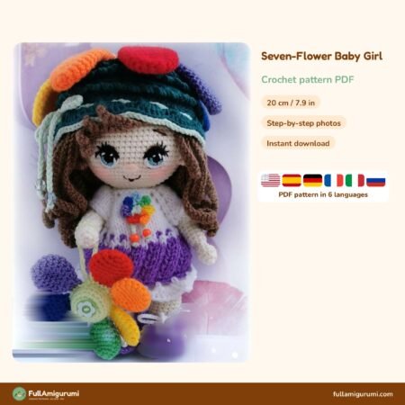 Seven Flower Baby Girl crochet pattern