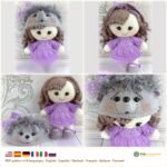 Baby Girl Hedgehog crochet pattern