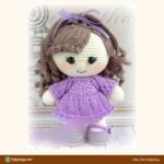 Baby Girl Hedgehog crochet pattern