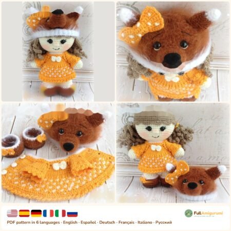 Baby Girl Fox crochet pattern