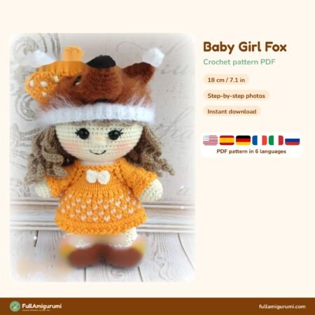 Baby Girl Fox crochet pattern