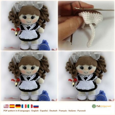 Baby Girl Schoolgirl crochet pattern