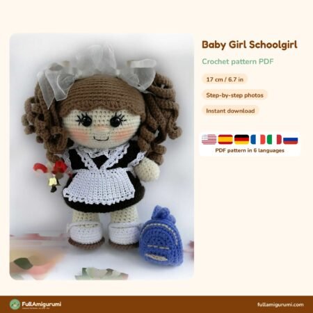 Baby Girl Schoolgirl crochet pattern