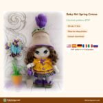Baby Girl Spring Crocus crochet pattern
