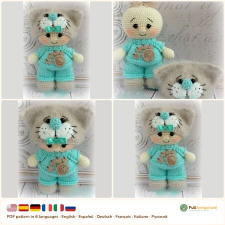 Baby Doll Kitten Costume crochet pattern
