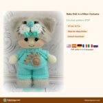 Baby Doll Kitten Costume crochet pattern