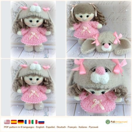 Bunny Costume Doll crochet pattern