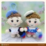 Russian Flag Dolls crochet pattern