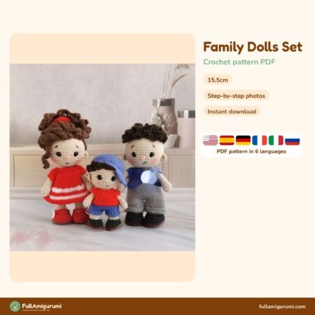 Family Dolls Set crochet pattern