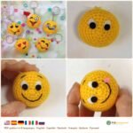 Smiley Keychains crochet pattern