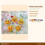 Smiley Keychains crochet pattern