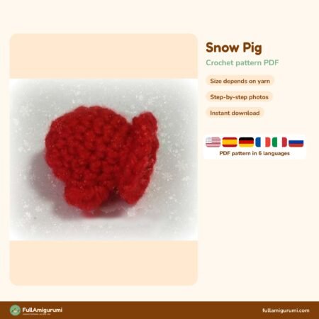 Snow Pig crochet pattern