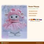 Snow Mouse crochet pattern