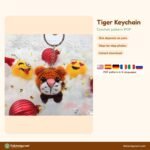 Tiger Keychain crochet pattern