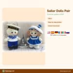 Sailor Dolls Pair crochet pattern