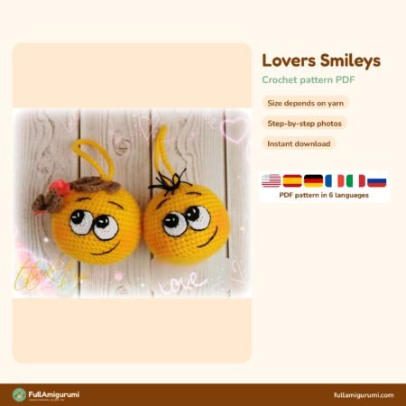 Lovers Smileys crochet pattern