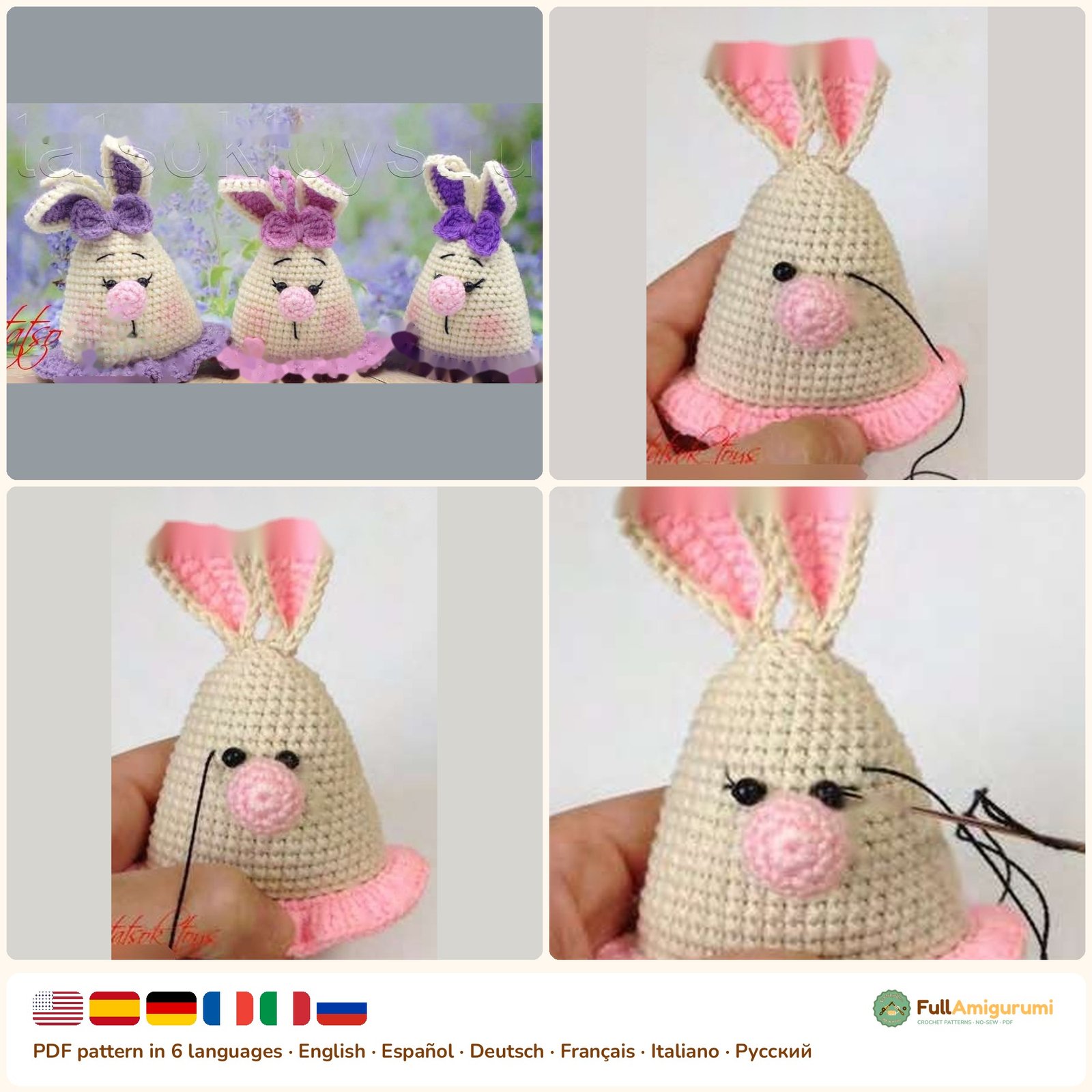 Bunny Souvenirs - FullAmigurumi Bunny Souvenirs crochet pattern
