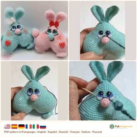 Bunny Valentines crochet pattern