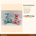 Bunny Valentines crochet pattern